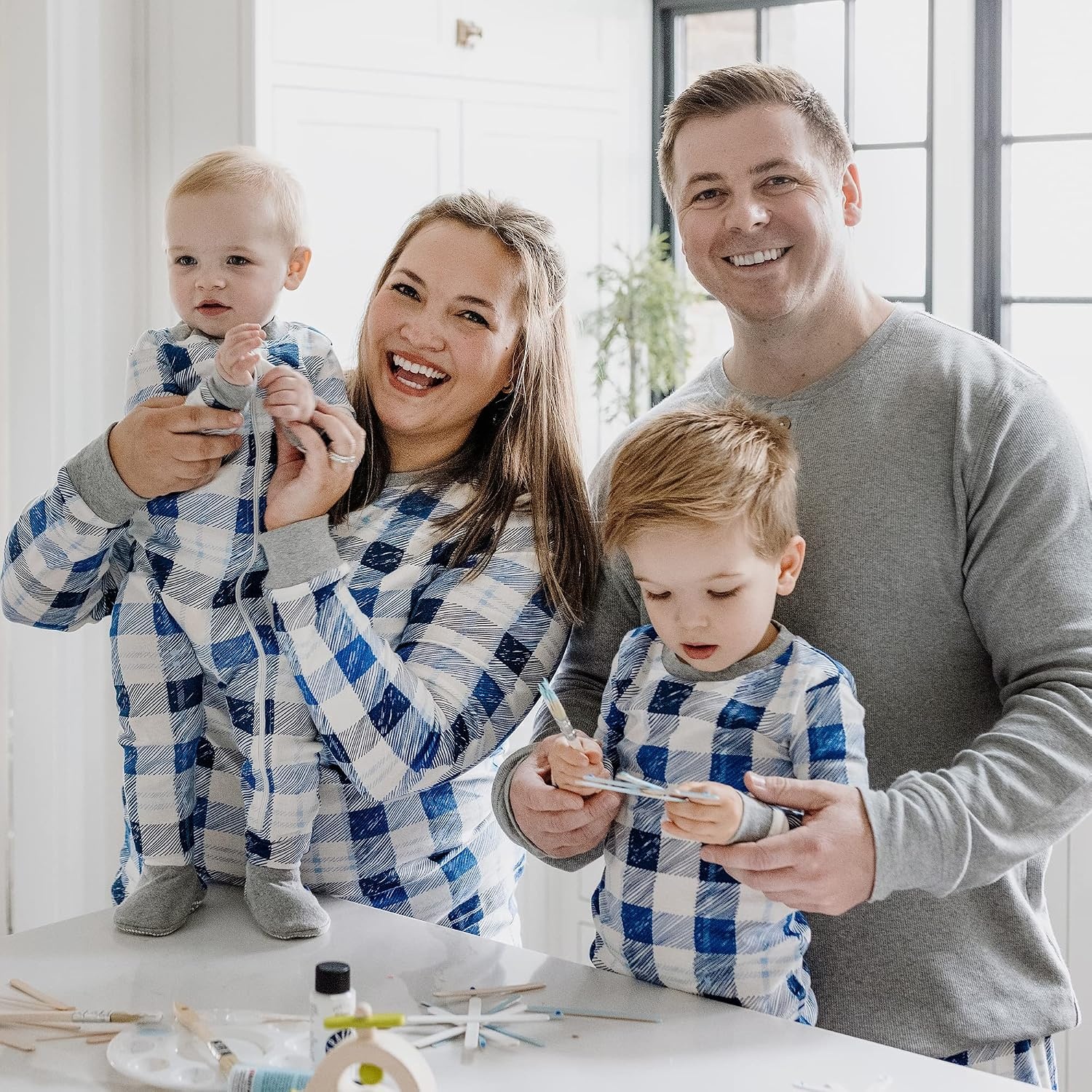image:imageBurts Bees Baby Matching Family Jammies Organic Cotton Holiday PajamasFrozen Plaid
