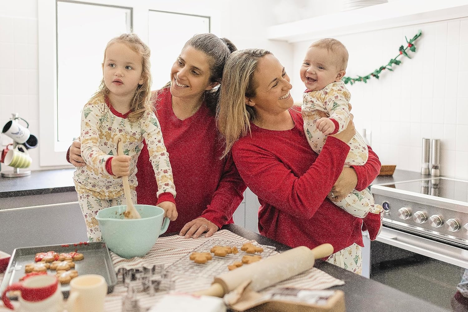 image:imageBurts Bees Baby Matching Family Jammies Organic Cotton Holiday PajamasGingerbread Fair Isle