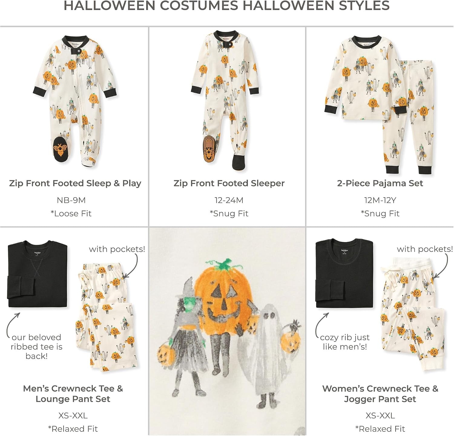 image:imageBurts Bees Baby Matching Family Jammies Organic Cotton Holiday PajamasHalloween Costumes