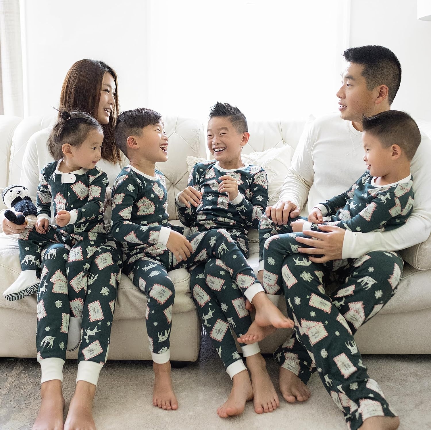 image:imageBurts Bees Baby Matching Family Jammies Organic Cotton Holiday PajamasLetters to Santa