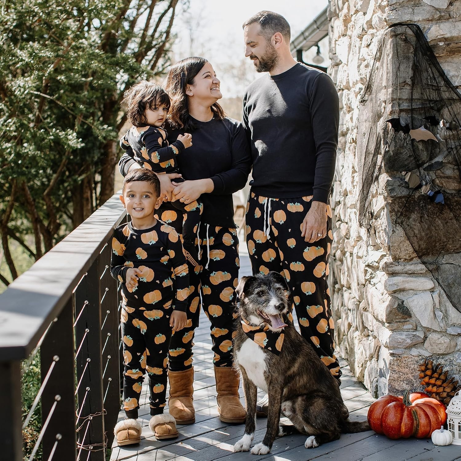 image:imageBurts Bees Baby Matching Family Jammies Organic Cotton Holiday PajamasMidnight Pumpkins