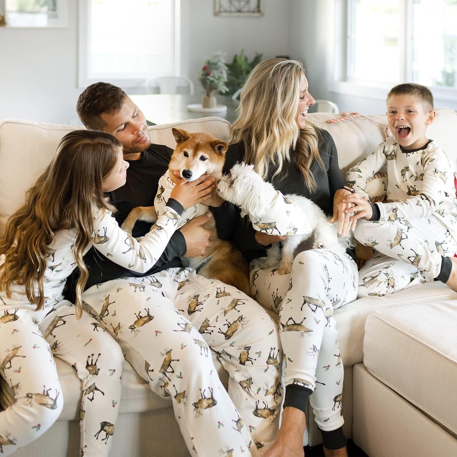 image:imageBurts Bees Baby Matching Family Jammies Organic Cotton Holiday PajamasNorthern Reindeer