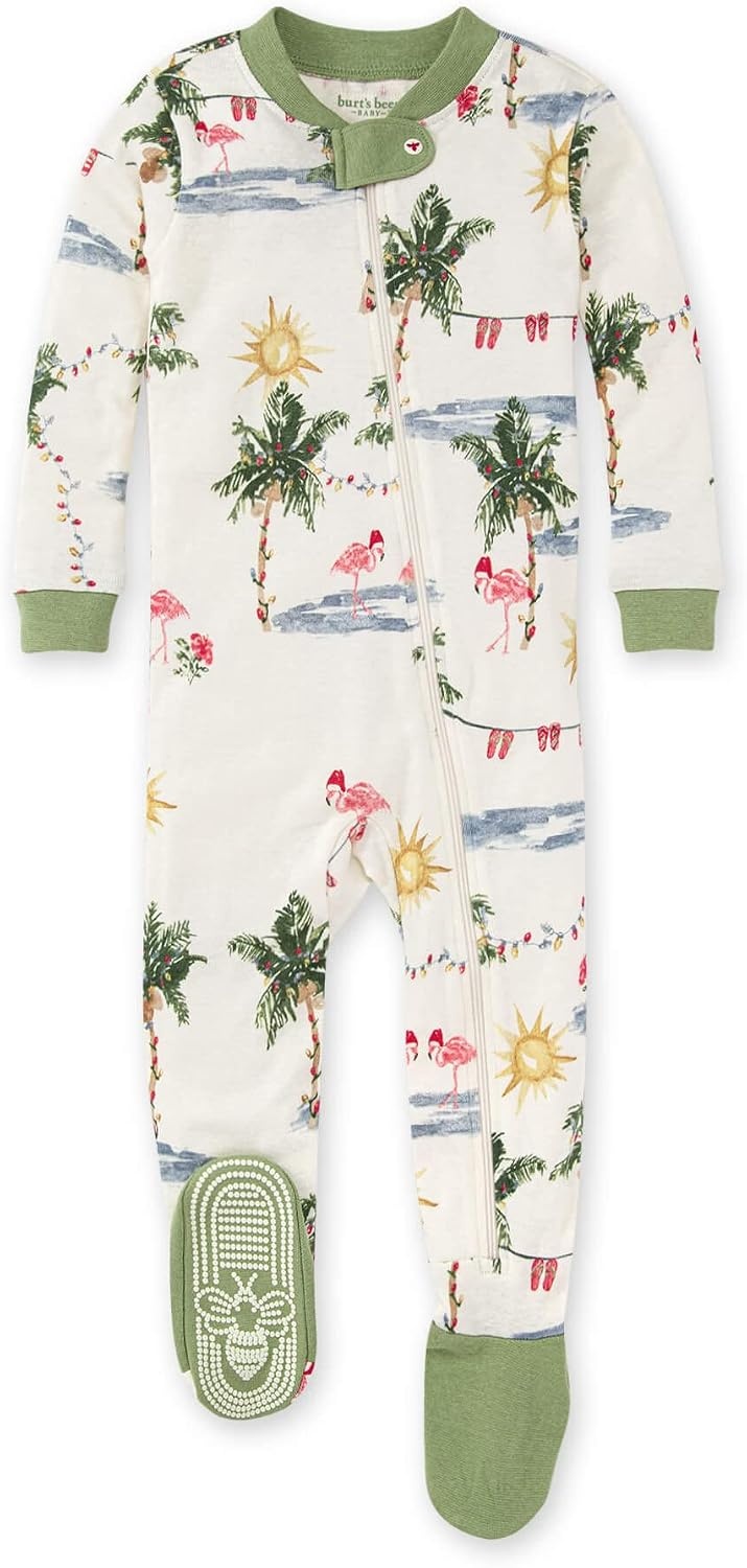 image:imageBurts Bees Baby Matching Family Jammies Organic Cotton Holiday PajamasTropical Holiday