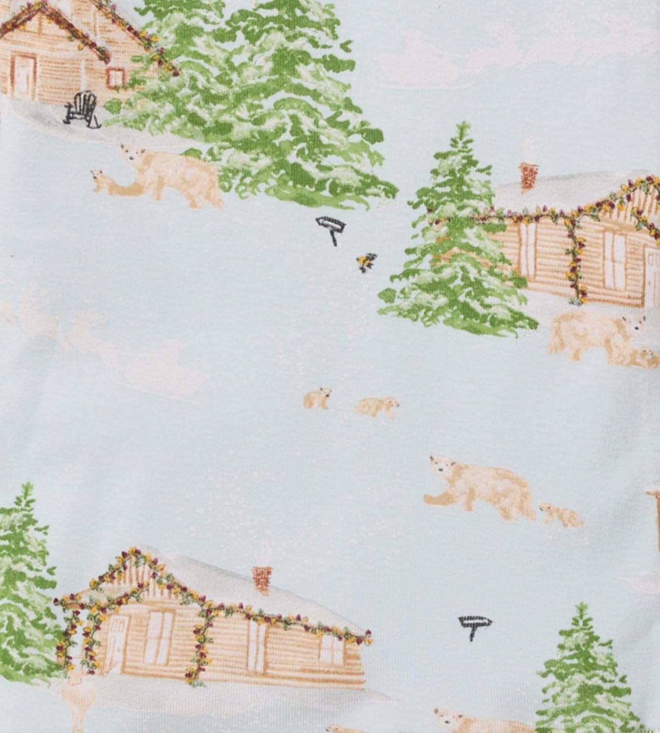 image:imageBurts Bees Baby Matching Family Jammies Organic Cotton Holiday PajamasWinter Cabin