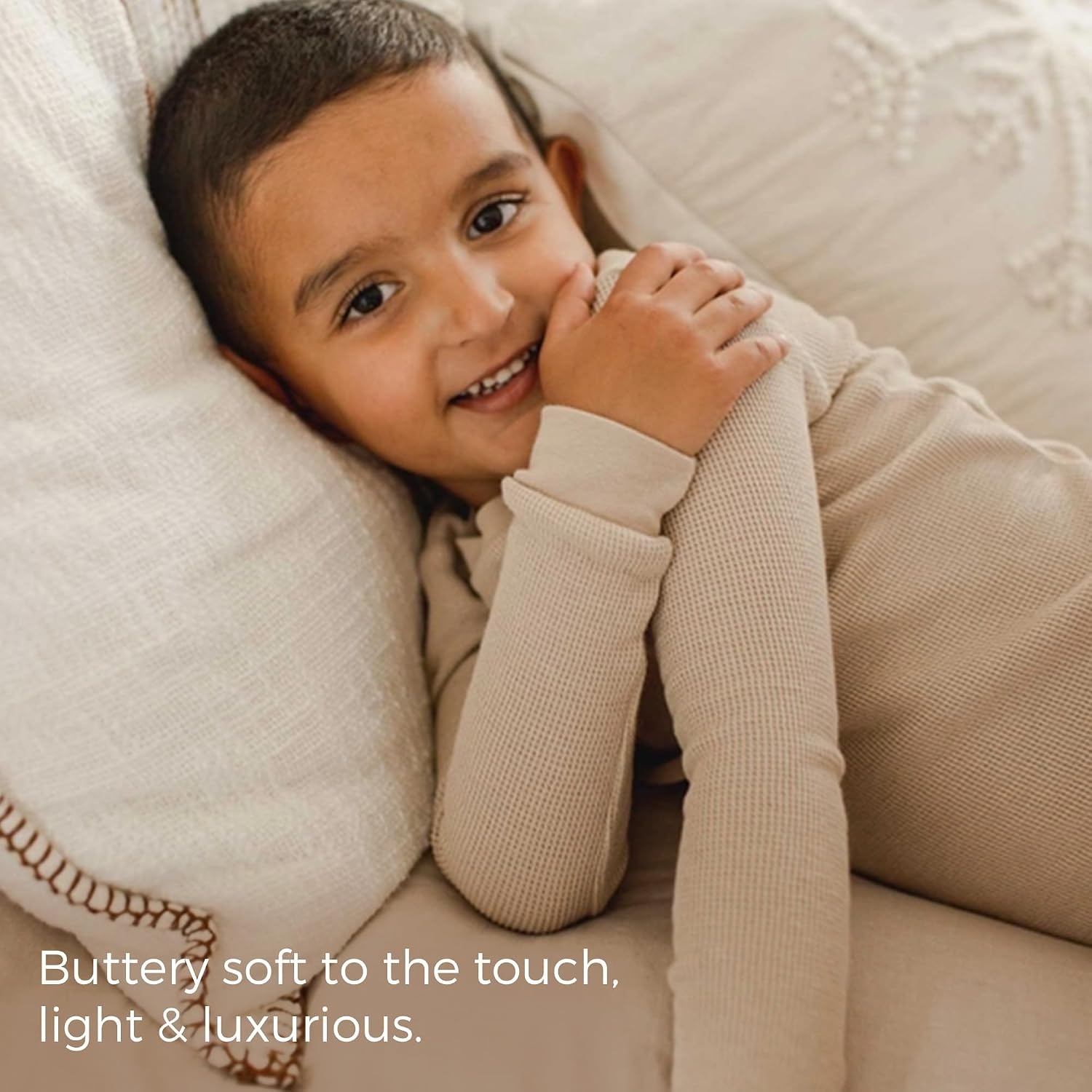 image:imageBurts Bees Baby Unisex Baby Toddler Honeysoft Pajamas Tee and Pant 2Piece PJ Set Soft Organic Cotton amp Lyocell Blend Delicate Doe 12 Months