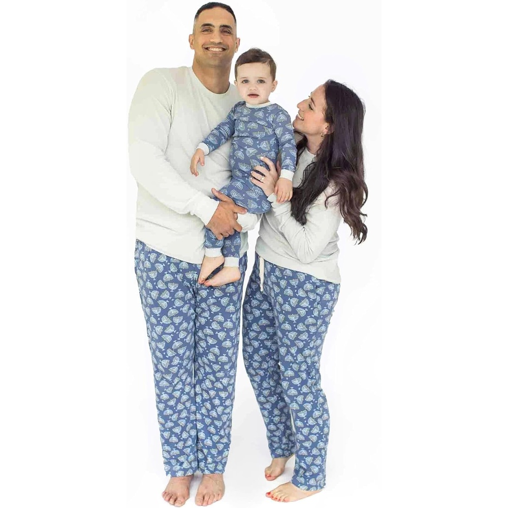 image:imageBurts Bees Baby Matching Family Jammies Organic Cotton Holiday PajamasMenorah