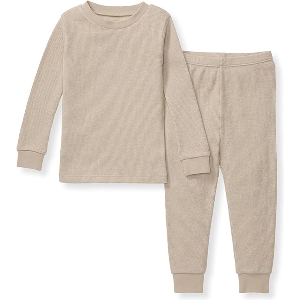 image:imageBurts Bees Baby Unisex Baby Toddler Honeysoft Pajamas Tee and Pant 2Piece PJ Set Soft Organic Cotton amp Lyocell Blend Delicate Doe 12 Months