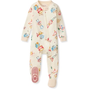 Burt’s Bees Baby Boys Organic Cotton, Snug Fit Footed Sleeper Pajamas | Convenient 2-way zip front sleeper pajama is equipped with non-slip bee grips for active littles on the move(Trinkets & Toys 1-pack)