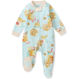 Burt’s Bees Baby Girls’ Organic Cotton, Sleep and Play Footed Pajamas | Easy zip front PJs feature a 2-way zipper to ensure newborns have a restful nights sleep(Hot Apple Cider 1-pack)
